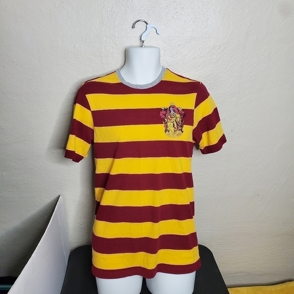 Harry Potter Gryffindor Striped Shirt Adult Small Movie Wizard Universal… - Picture 1 of 9